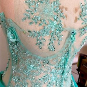 Fairy theme dress short in front long and leyered in the back, Taylor made